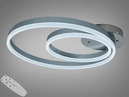 Люстра стельова Diasha 58 Вт пульт-димер хром матовий - фото 1