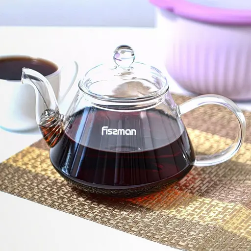 Заварочный чайник Fissman со стальным фильтром 1 л (9450) - фото 7