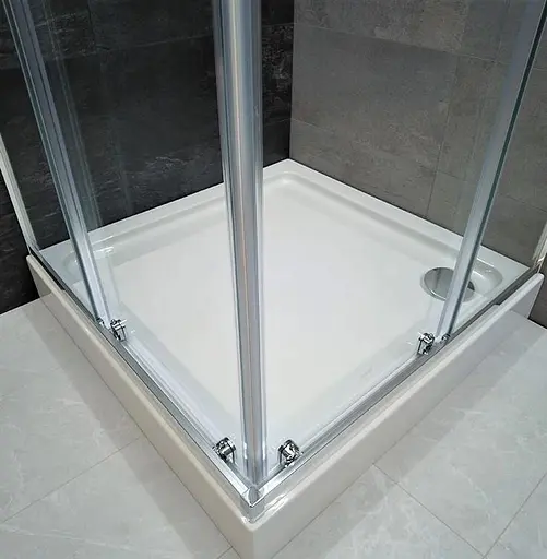 Душевая кабина Dusel A-513 100x100x190 тонированная, Хром, Универсальная, тонированная, хром, 100x100 - фото 5