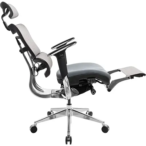 Офисное кресло GT Racer X-801L (W-20, B-40), светло-серое (X-801L Bright Gray (W-20 B-40)) - фото 7