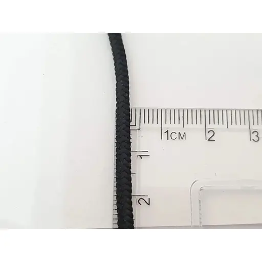 Ювелірний шнурок з текстилю Малина з срібним вставками. 331/Р 45 - фото 3