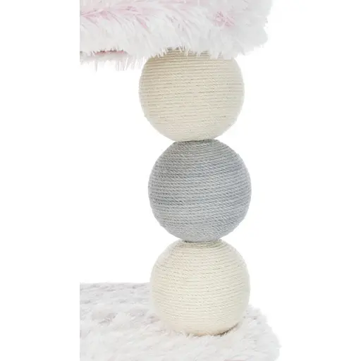 Дряпка-будиночок Trixie Harvey для котів джут/плюш біло-рожева 54х40х73 см [CD] - фото 2