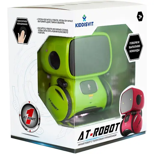 Радіокерований робот AT-Robot з голосовим керуванням Green (AT001-02-UKR) [113034] - фото 4