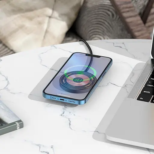 Зарядка Qi HOCO Discovery Edition 3-in-1 magnetic wireless fast charger CW45 - фото 8