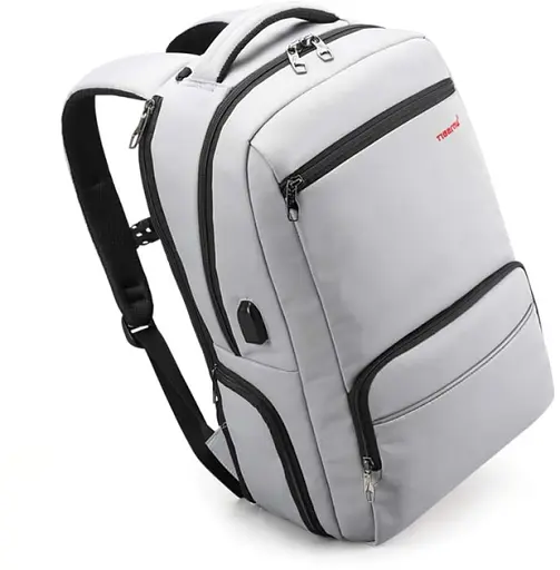 Рюкзак міський Tigernu T-B3319 25л з відсіком для ноутбука до 15.6" та USB Silver Grey (18195) - фото 2