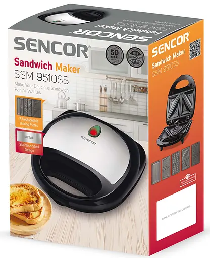 Бутербродниця Sencor SSM 9510SS (6586132) - фото 4