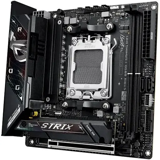 Материнська плата Asus Rog Strix B850-I Gaming WIFI sAM5 B850 2xDDR5 M.2 HDMI USB Type-C WiFi BT mITX - фото 4