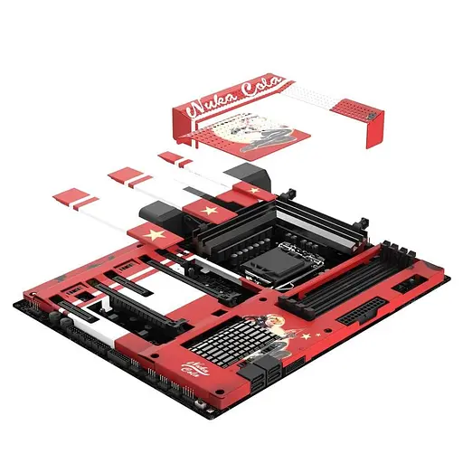 Кожух до материнської плати NZXT N7 Z370 Nuka-Cola Cover Limited Edition N7 Z370 Nuka-Cola Cover) - фото 2