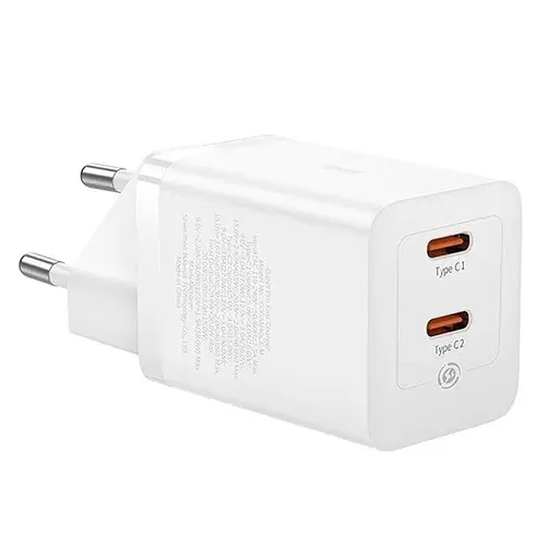 МЗП Baseus GaN5 Pro OS + Type-C to Type-C 40W (CCGP18010) White - фото 2
