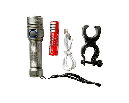 Мощный фонарь для велосипеда с аккумулятором Rablex 415 вело фонарик велосипедный велофонарь - фото 1