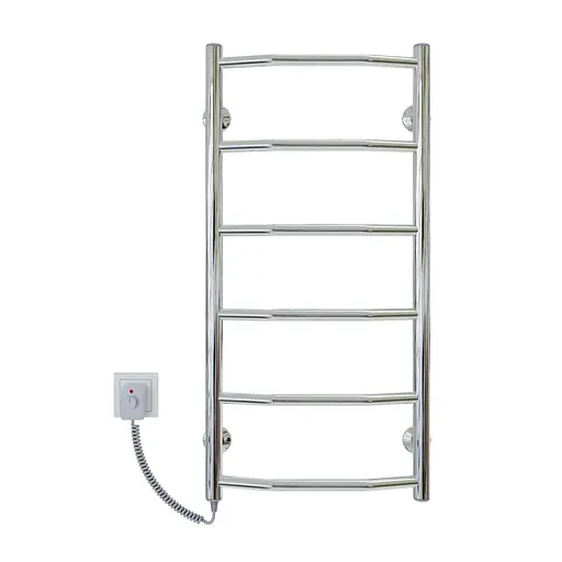 Электрический полотенцесушитель Kosser Трапеция 800x400/6 EL рег. ДТ04EL, Хром, Левое - фото 2