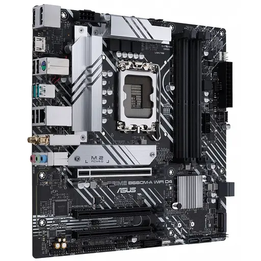 Материнская плата ASUS PRIME B660M-A WIFI D4 (PRIME B660M-A WIFI D4) (Socket 1700, Intel B660, Micro-ATX) - фото 2