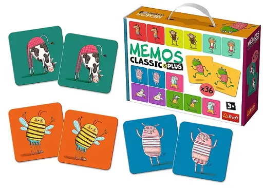 Настольная игра Trefl Мемо Классические. Двигайся и играй (Memos Classic&plus. Move and play) (02271) - фото 5