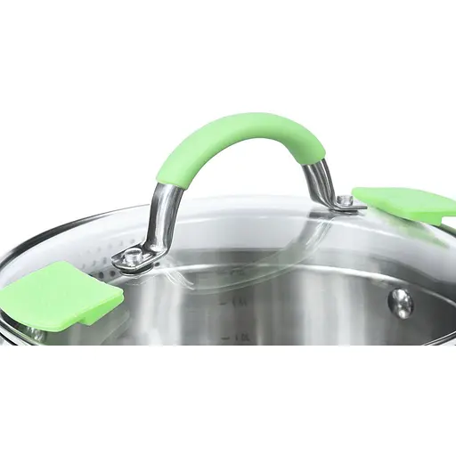 Кастрюля Fissman Charlotte со стеклянной крышкой 4.7 л (5502) - фото 5