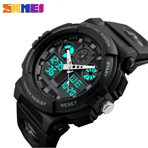 Чоловічий водонепроникний годинник Skmei 1270 Чорний - фото 2