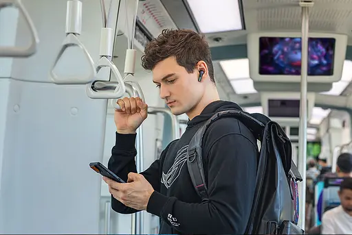 Bluetooth-гарнитура Asus ROG Cetra True Wireless SpeedNova Black (90YH03Y0-BTUA00) - фото 7