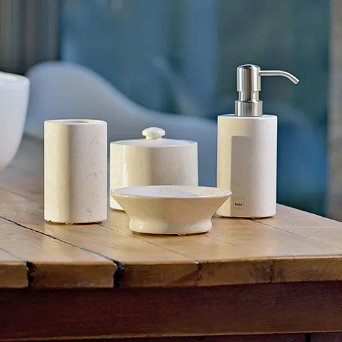 Стакан для зубных щеток Marble, мрамор (18766) - фото 3