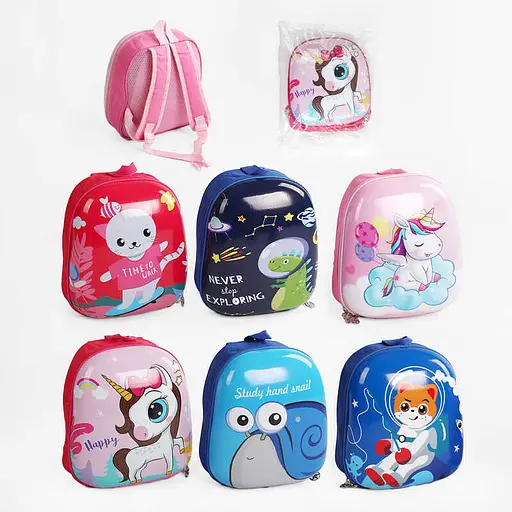 Рюкзак твердий із милим зображенням, на одне відділення, висота 32 см, C65112 (В асортименті) - фото 6