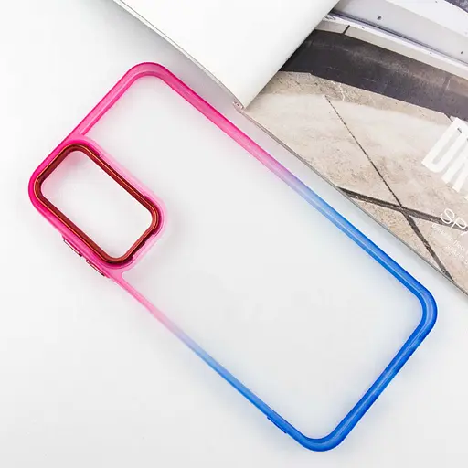 Чохол TPU+PC Fresh sip series для Samsung Galaxy A24 4G Синій / Рожевий - фото 2