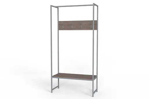 Вішалка модульна підлогова Ferrum-decor Треліс 12 180x90x38 сірий ДСП Дуб Сонома Трюфель 16мм (FRD-104323) - фото 4