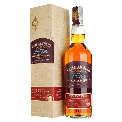 Уценка. Виски Tamnavulin Red Wine Cask Edition Single Malt Scotch Whisky, 40%, 0,7 л
