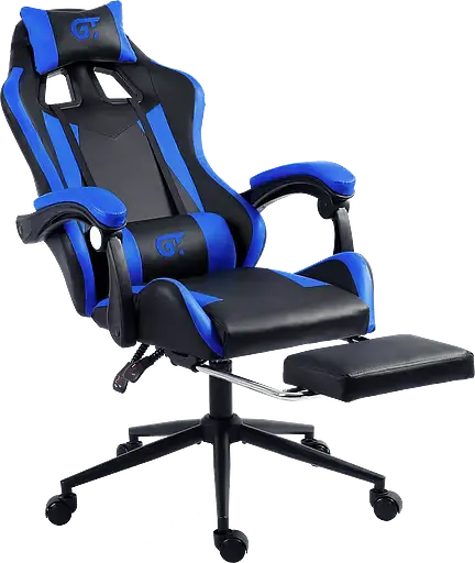 Геймерское кресло GT Racer черное с синим (X-2323 Black/Blue) - фото 4