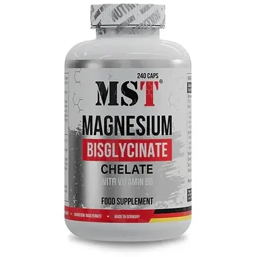 Магний бисглицинат MST Magnesium Bisglycinate, 240 капсул для нервной системы - фото 1