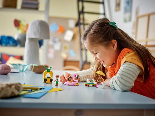 Уценка. Конструктор LEGO Friends Вечеринка единорога и фламинго у бассейна 99 деталей (42658) - фото 19