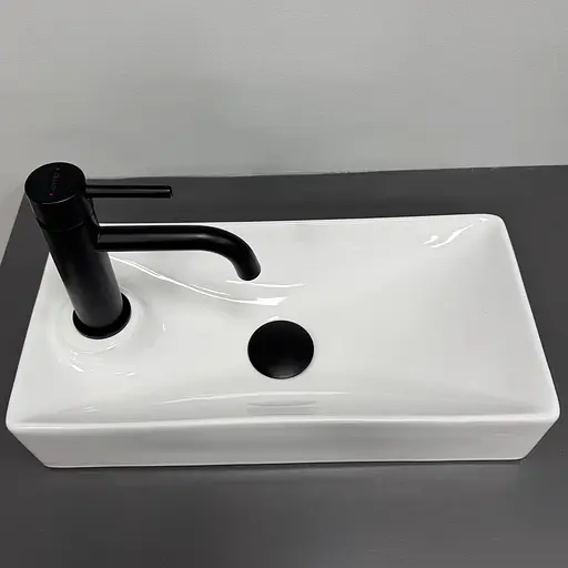 Умивальник VBI Malvizzo R white накладний підвісний VBI-015623, Білий - фото 3