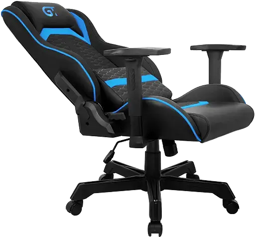 Геймерское кресло GT Racer черное с синим (X-2661 Black/Blue) - фото 5