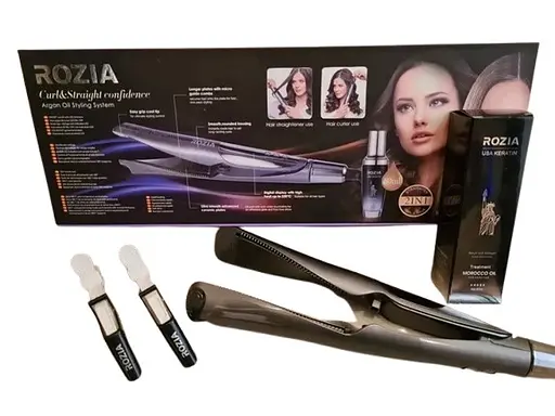 Спіральний випрямляч Rozia HR-792R керамічні пластини 40 Вт - фото 2