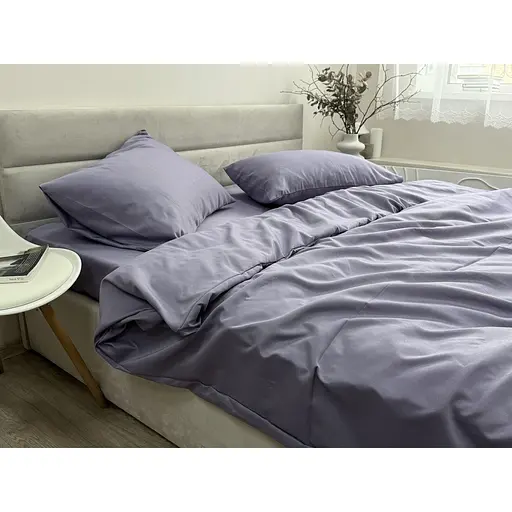 Комплект постільної білизни Ecotton Nid Purple євро полісатин бузковий (25193) - фото 2