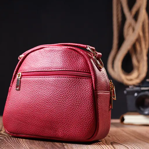 Сумка кожаная женская Vintage 20х19х9 см sum0020314 - фото 8