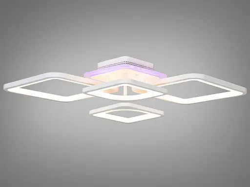 Світлодіодна люстра смарт світильник з пультом, 100Вт, білий - фото 2