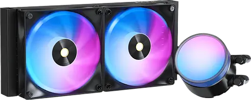 Водяное охлаждение Ocypus Delta L24 V2 ARGB Black (DELTA-L24-BK2AAWNN02X-GL) - фото 1