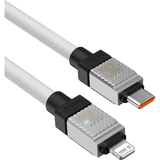 Кабель Baseus CoolPlay Series Fast Charging Cable Type-C to iP 20W 2m White - фото 4
