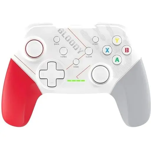 Геймпад Bloody GPW50 White/Red/Grey беспроводной USB 2.4GHz для ПК/PS3/Android двойная вибрация