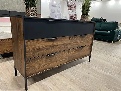 Комод Perfect Home Милтон / Milton с 6 ящиками 6S/138 Каштан/антрацит (PFH-091081) - фото 7