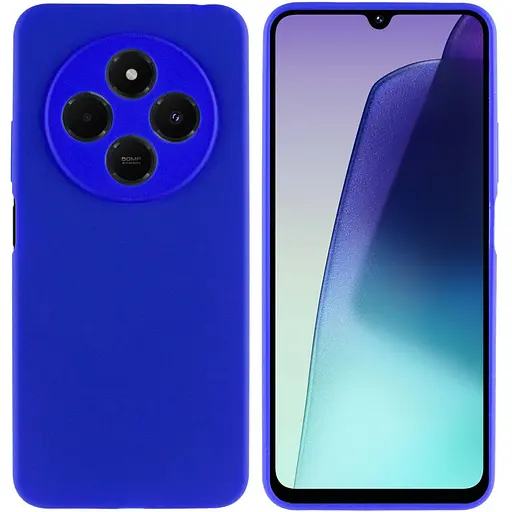 Чохол Lakshmi Silicone Cover Full Camera AA для Xiaomi Redmi 14C/Poco C75 Синій/Iris - фото 2