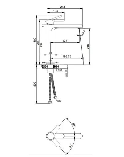 Смеситель для раковины Lidz Astra 001FH LDAST001FHCRM48090 - фото 10