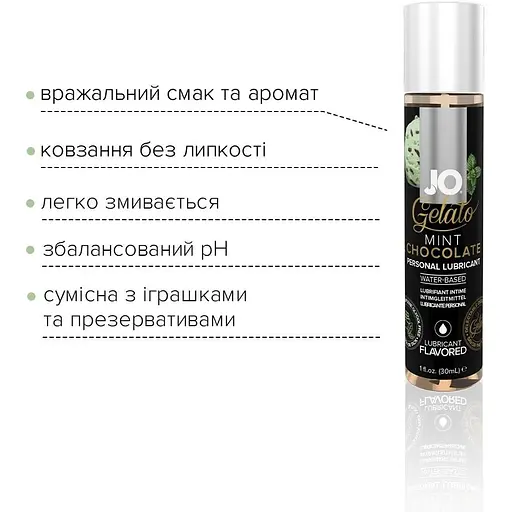 Змазка на водній основі System JO Gelato Mint Chocolate (30 мл) - фото 3
