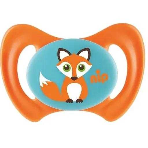 Уценка. Пустышка Nip Miss Dent №3 Лис, 13-32 мес., оранжевый (31802) - фото 1