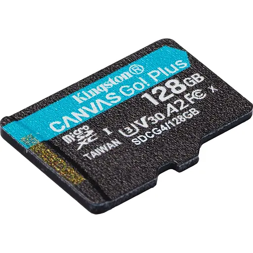 Карта памяти Kingston microSDXC Canvas Go! Plus 128GB Class 10 UHS-I U3 V30 A2 SDCG4/128GBSP [141532] - фото 3