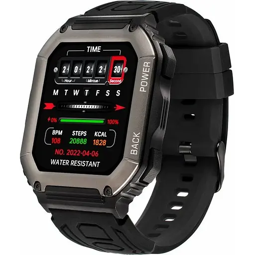 Смарт-годинник Gelius Pro Tactical Navy GP-SW007 IP68 black (Global) - фото 3