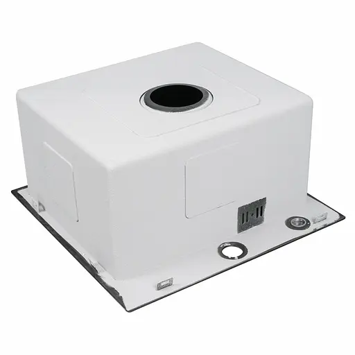 Кухонна мийка 45x45 Platinum Handmade PVD чорна (сифон крулий 3,0/0,8), Чорний - фото 4