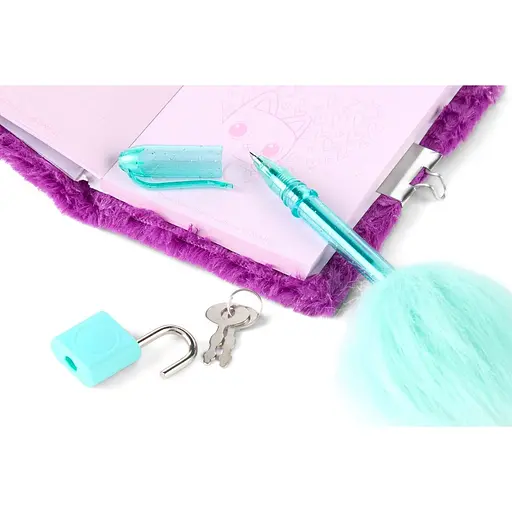 Блокнот Gabby's Dollhouse пушистый на замочке с ручкой (GD99988) - фото 5