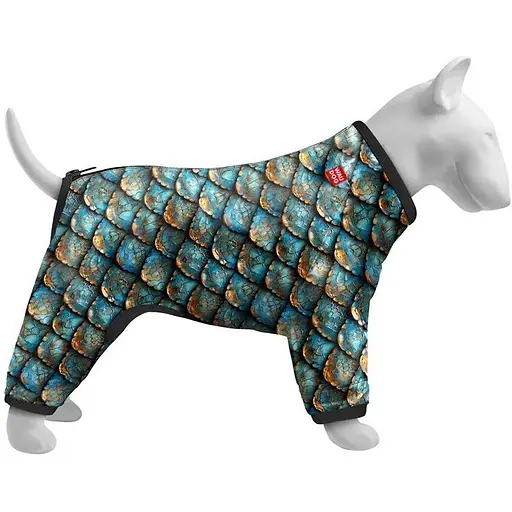 Вітровка для собак Waudog Clothes, малюнок "Луска", S30 - фото 2