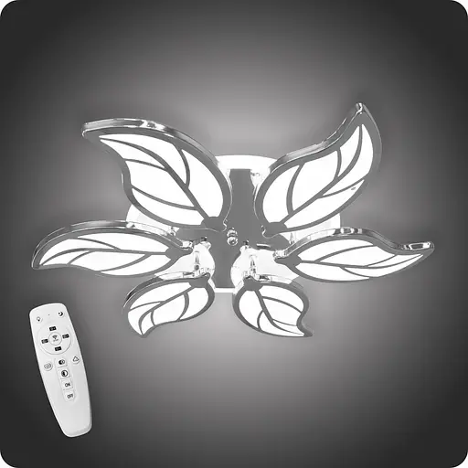 Люстра світлодіодна 517 Dlight 3color з пультом 105Вт Хром (01937) - фото 2