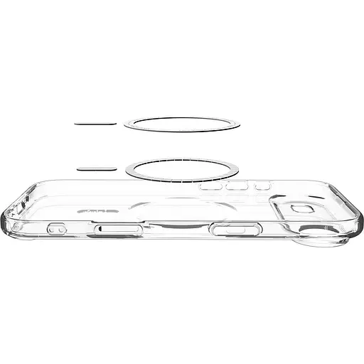 Чехол Spigen Ultra Hybrid with MagSafe для Apple iPhone Air Clear Graphite ACS10314 (149396) - фото 7