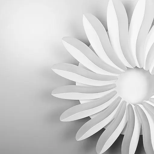 Потолочная белая LED люстра в виде цветка Ст. 3296/550 | Line F - фото 4